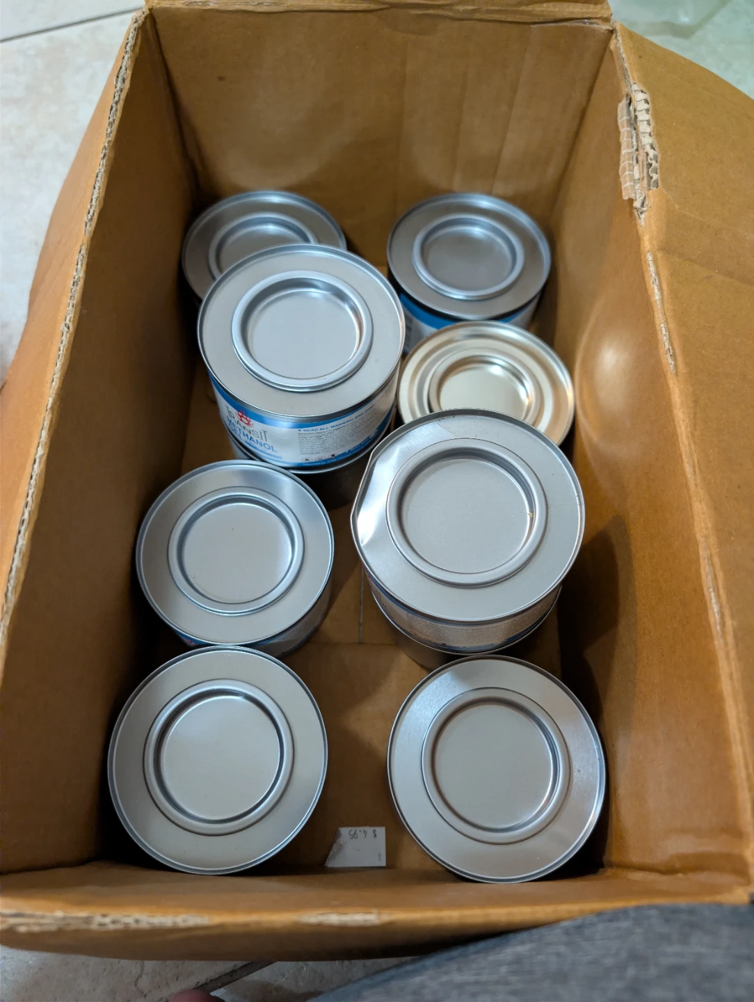 Methanol gel - Chafing Fuel 10 cans