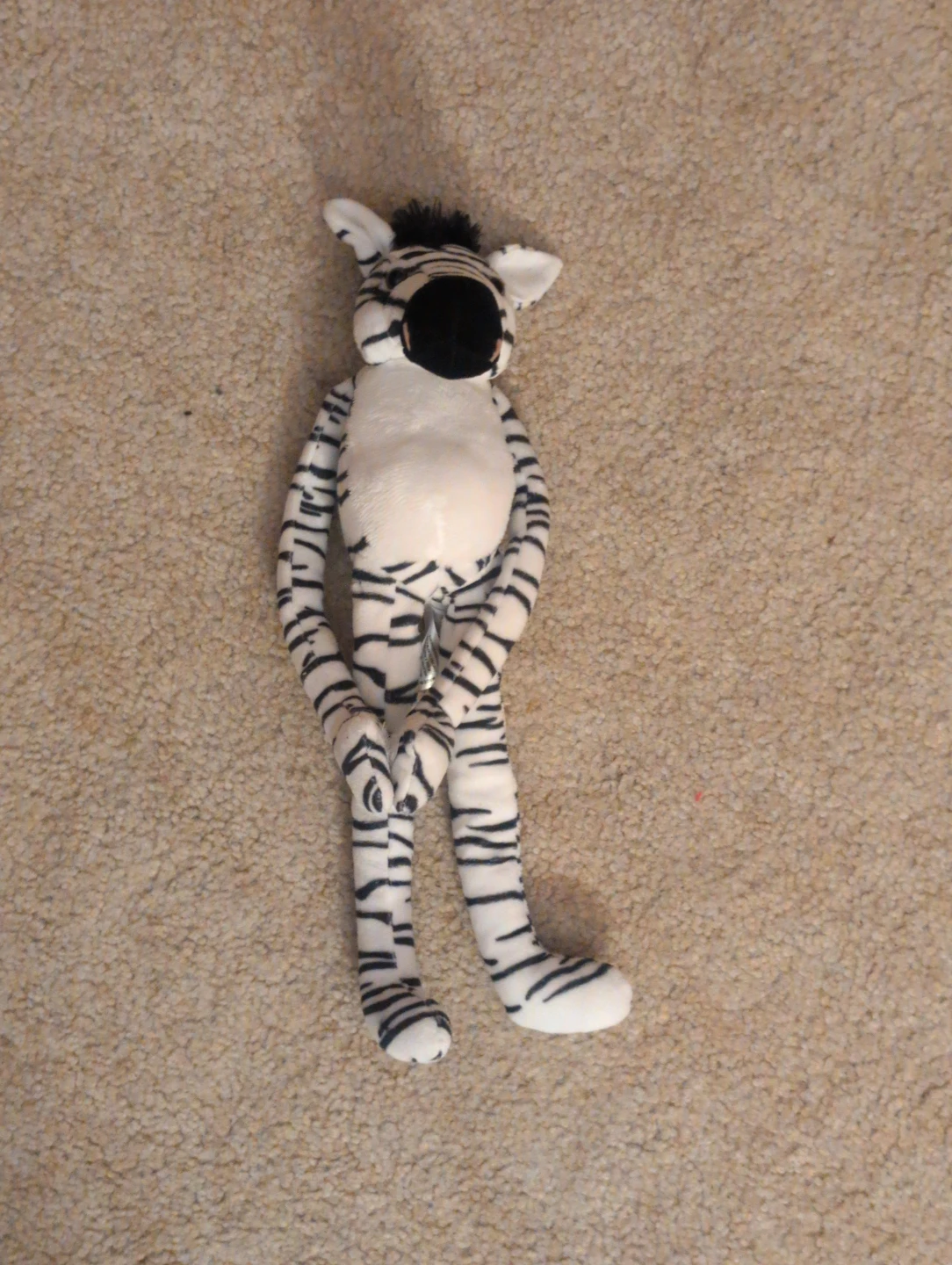 Black and White Striped Hanging Organizers with Zebra Detail - photo 5