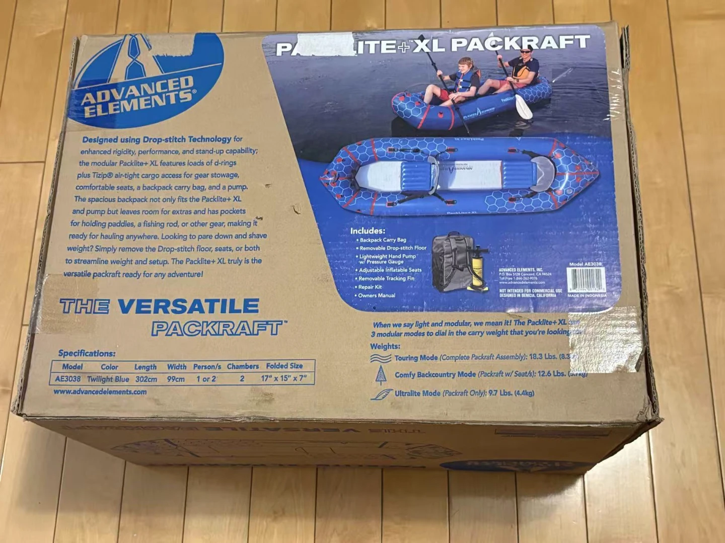 Advanced Elements 2-person Packraft Packlite+ XL - photo 2