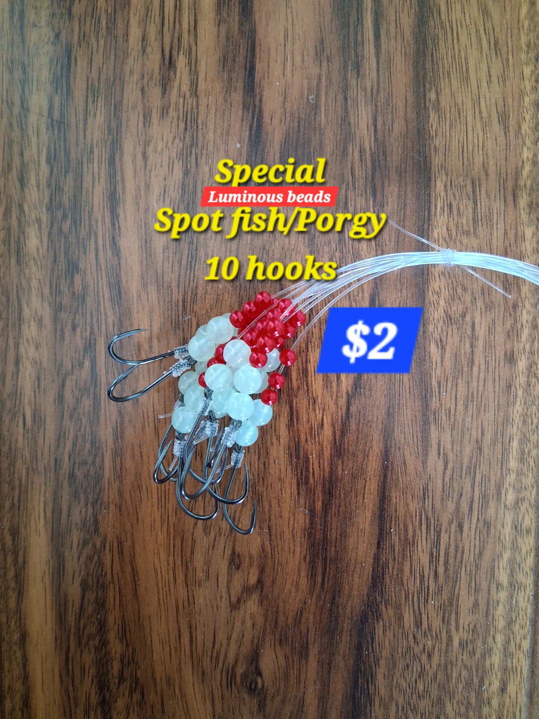 Spot fish/Porgy 10 hooks