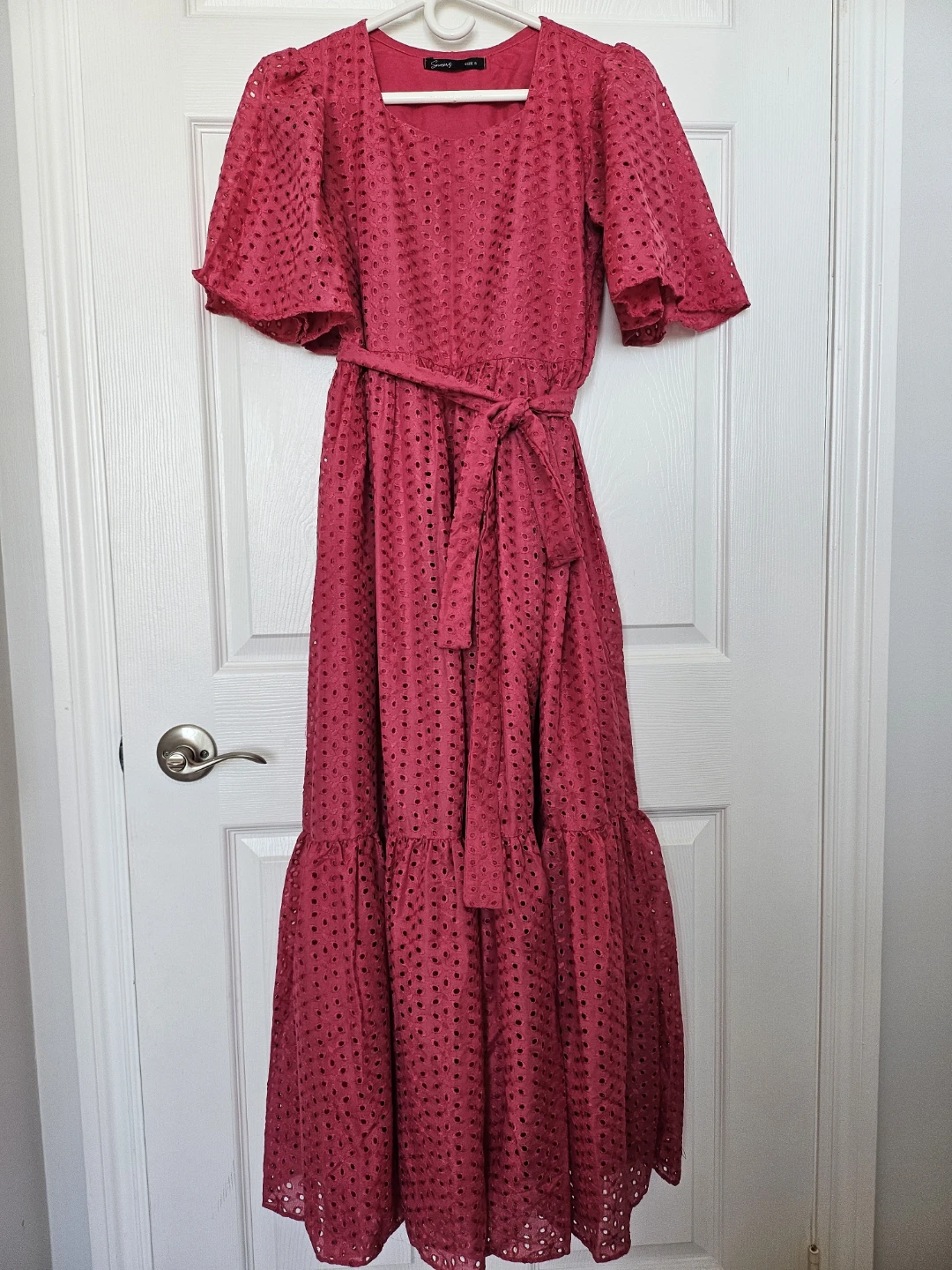 Pink Eyelet Maxi Dress - photo 2