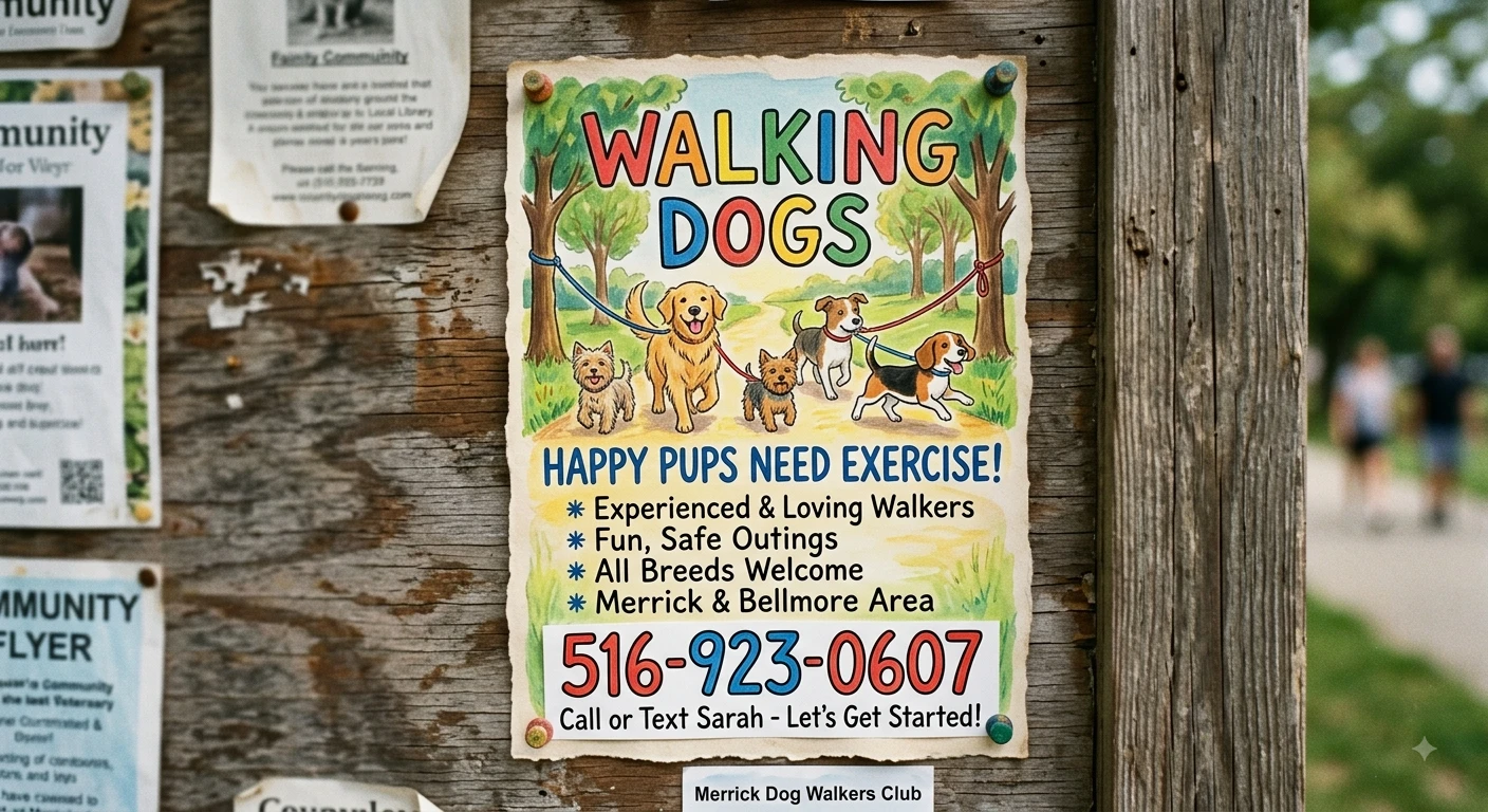 Dog Walking Services - Merrick Dog Walkers Club