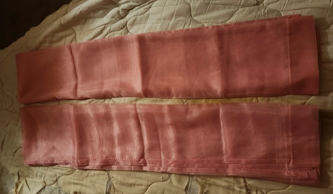 New Set of Pink Sheer Curtains (2 Panels) 84" L - photo 4