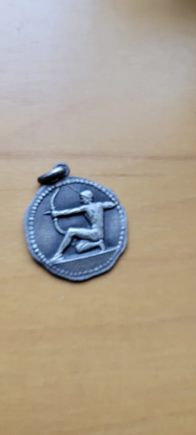 Vintage 1934 Archery Medal Pendant