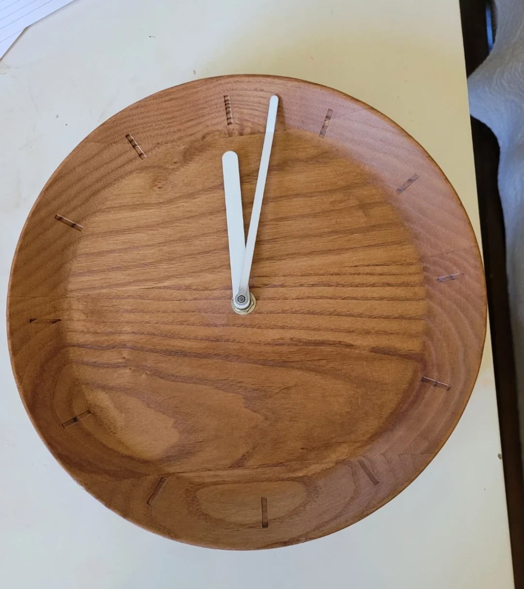 CB2 Round Wooden Wall Clock