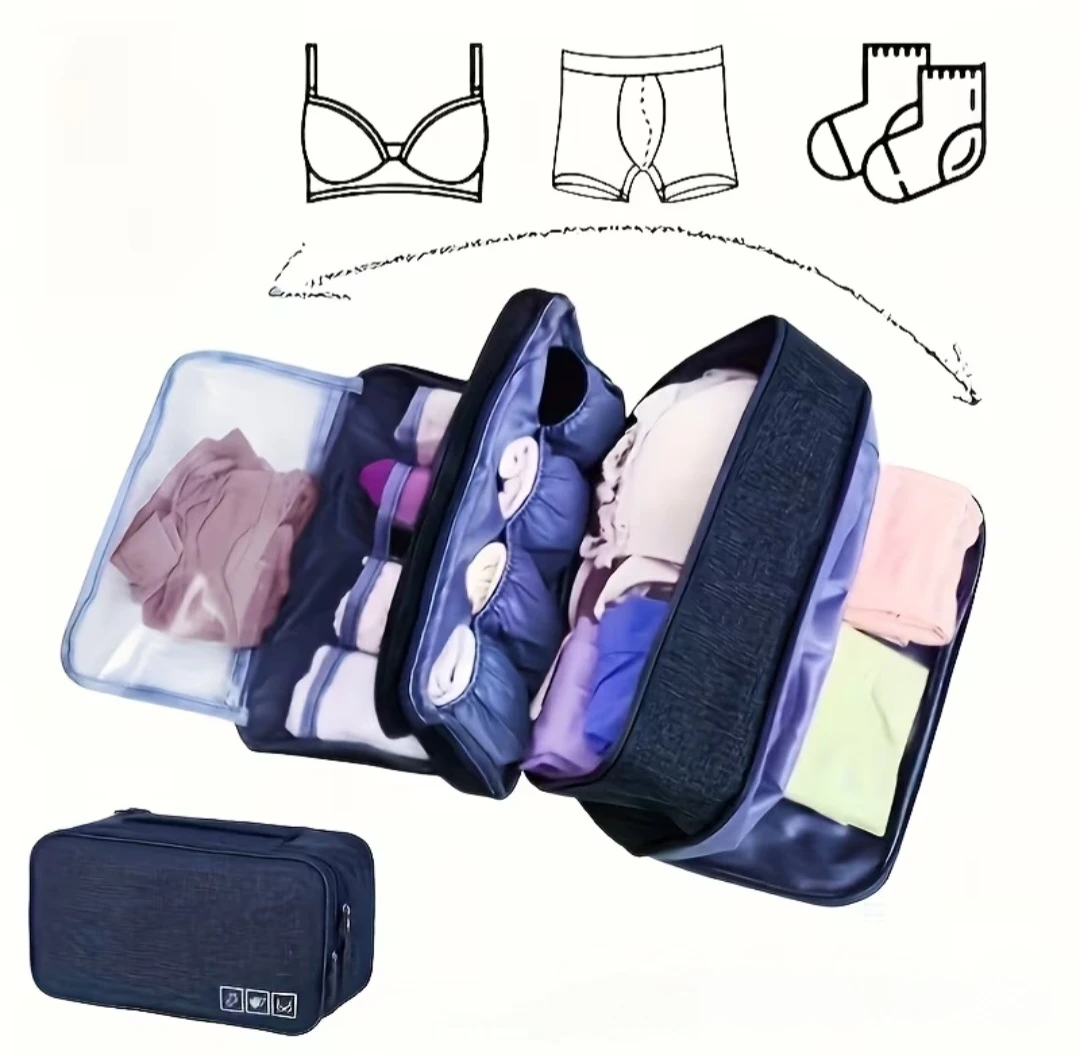 Travel Underwear and Socks Organizer Case