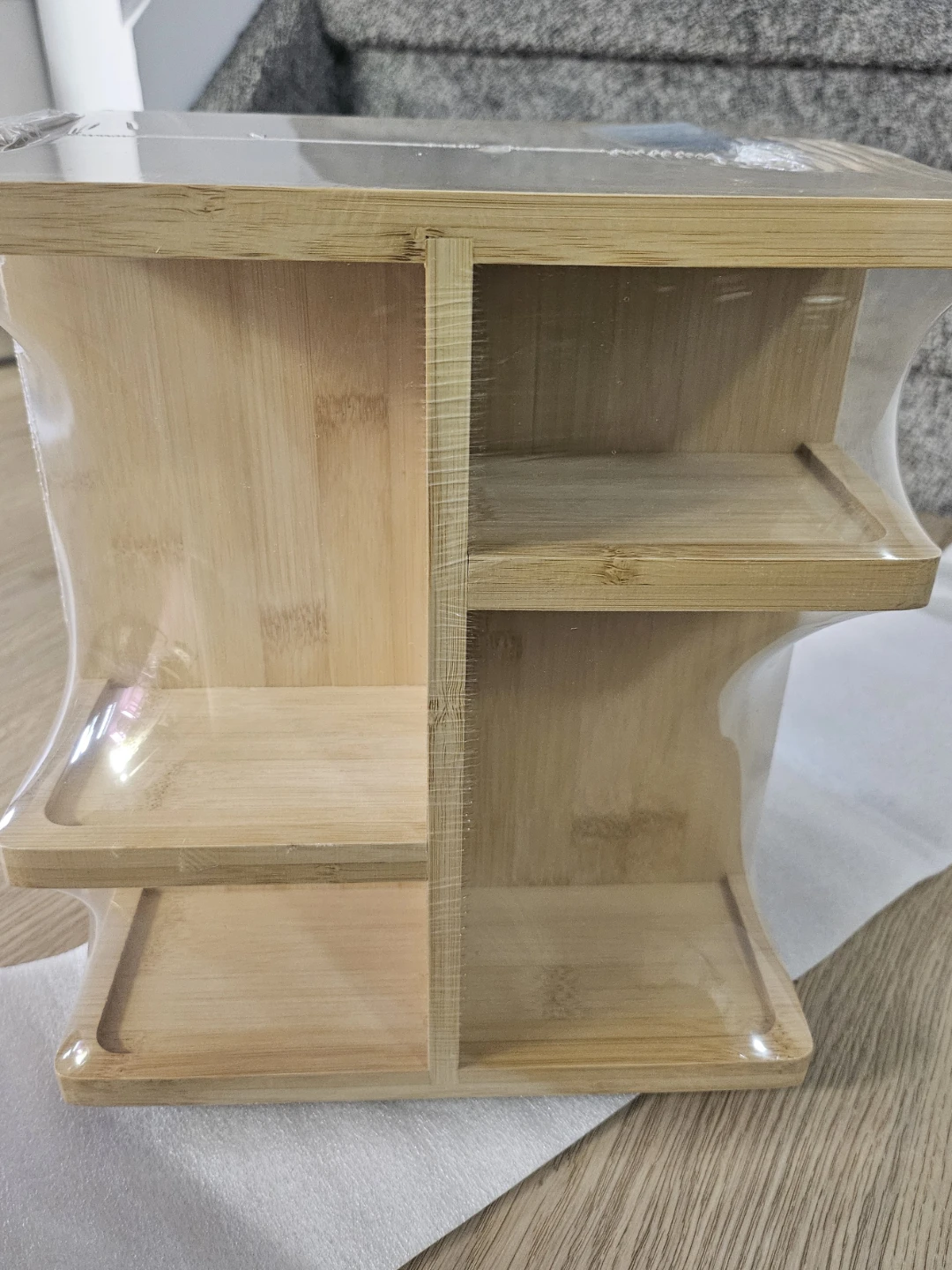 Sorbus 360° Rotating Bamboo Cosmetic Organizer - photo 4