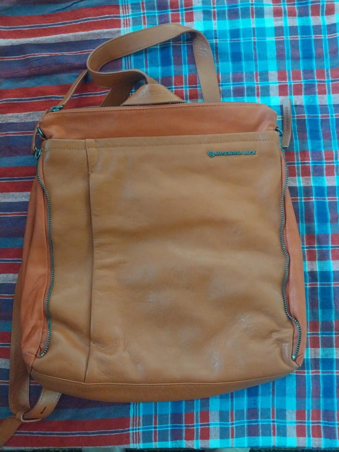 Mandarina Duck Leather Backpack