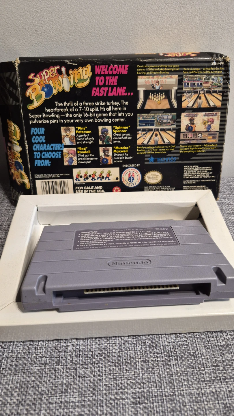 Super Bowling Nintendo Super Nintendo Game - photo 2