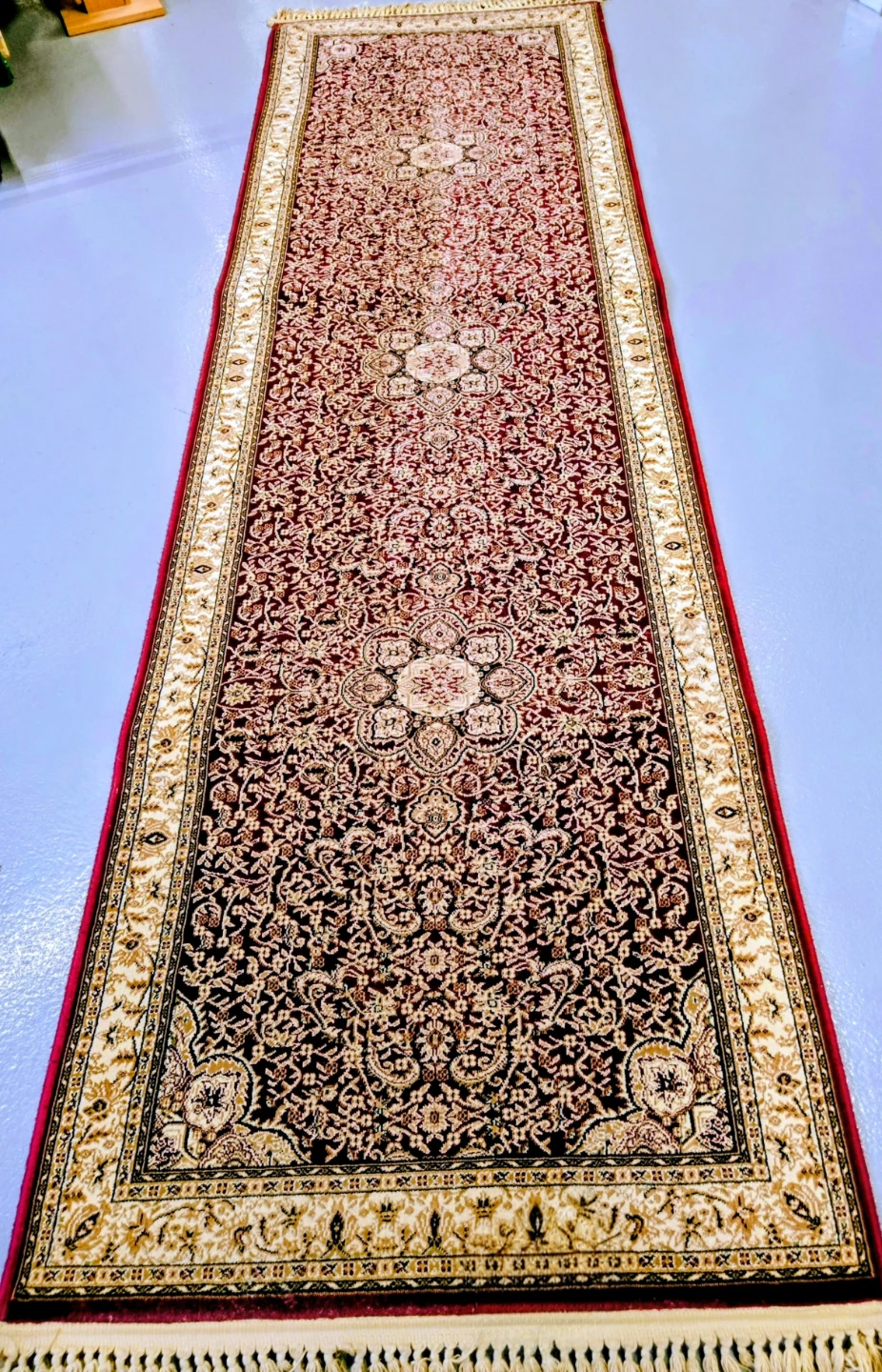 Vintage Authentic Turkish 3' x 10' Plush Runner Rug