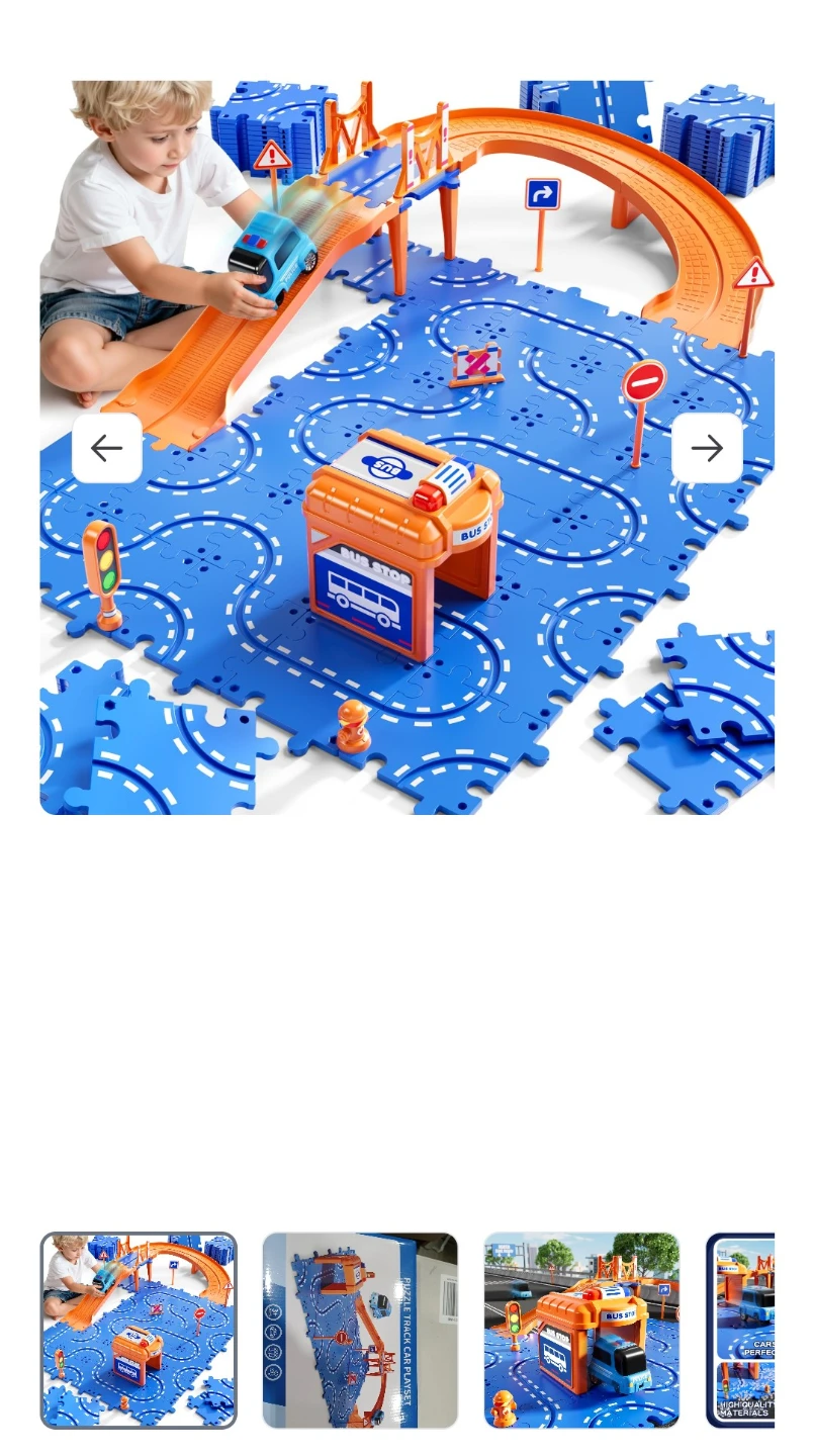 Puzzle Track Car Playset - photo 5