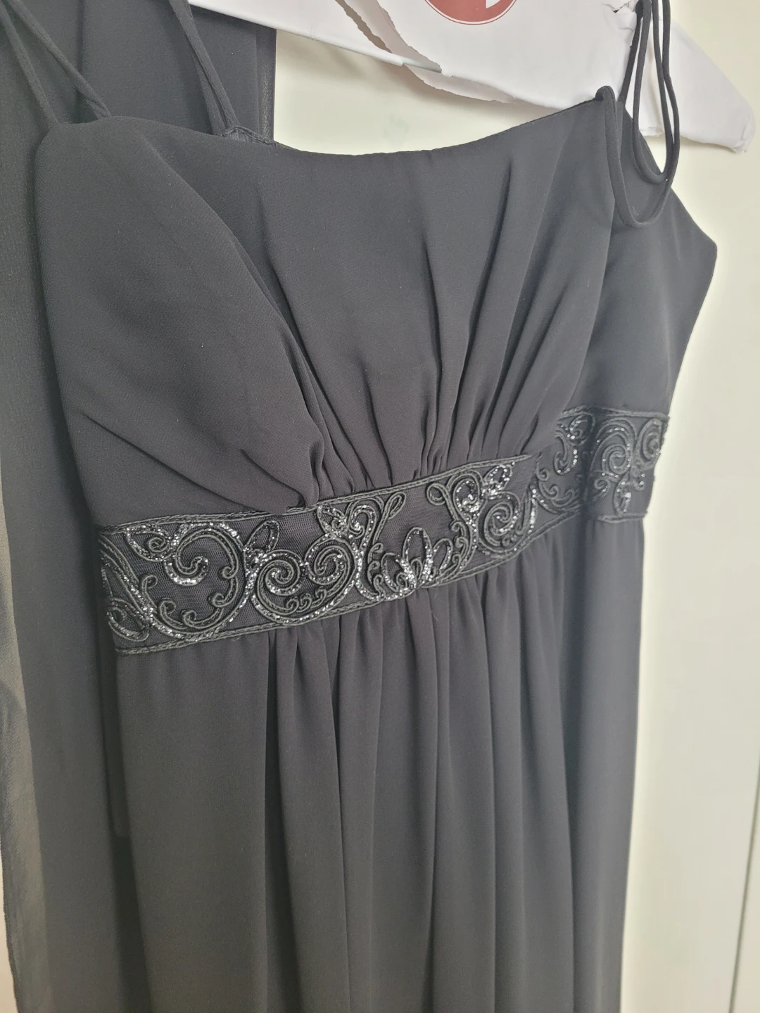 Black Evening Dress with Scarf - photo 3