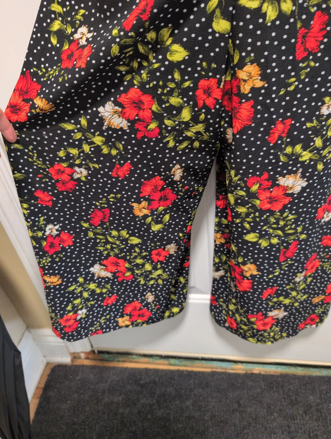 Black floral and polka dot jumpsuit - photo 3