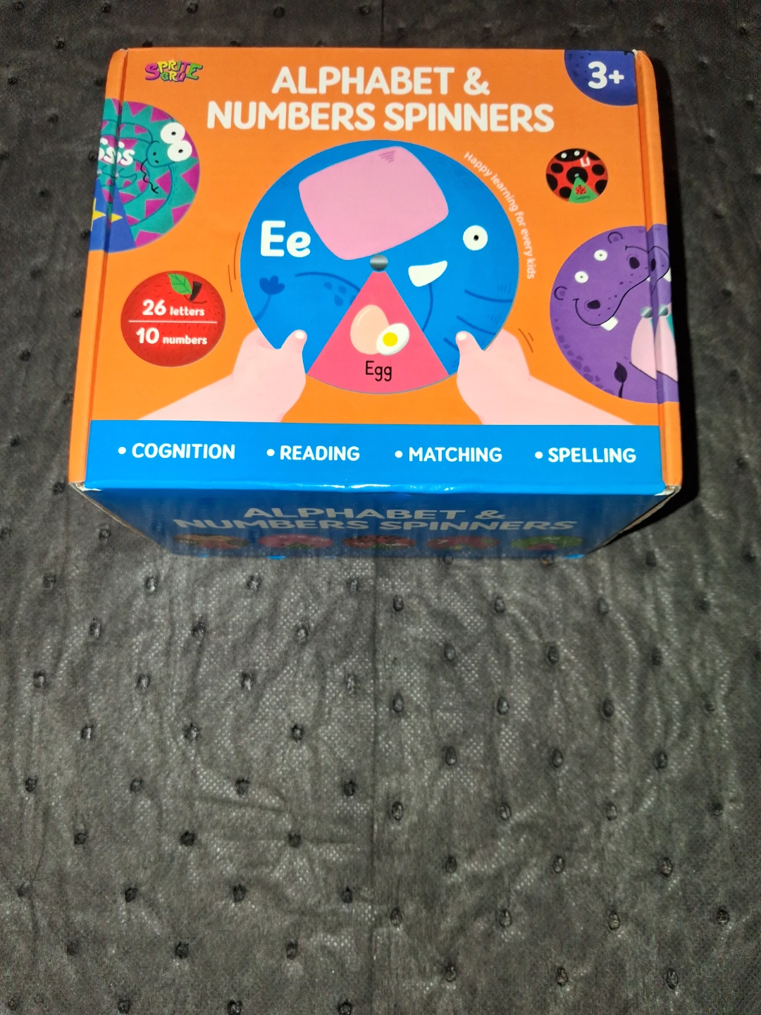 SpriteGru Alphabet & Numbers Spinners