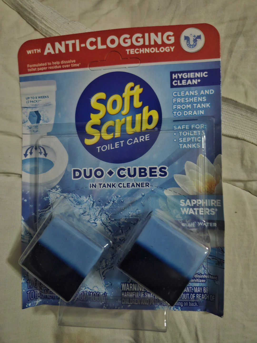Soft Scrub Toilet Care Duo Cubes - Sapphire Waters
