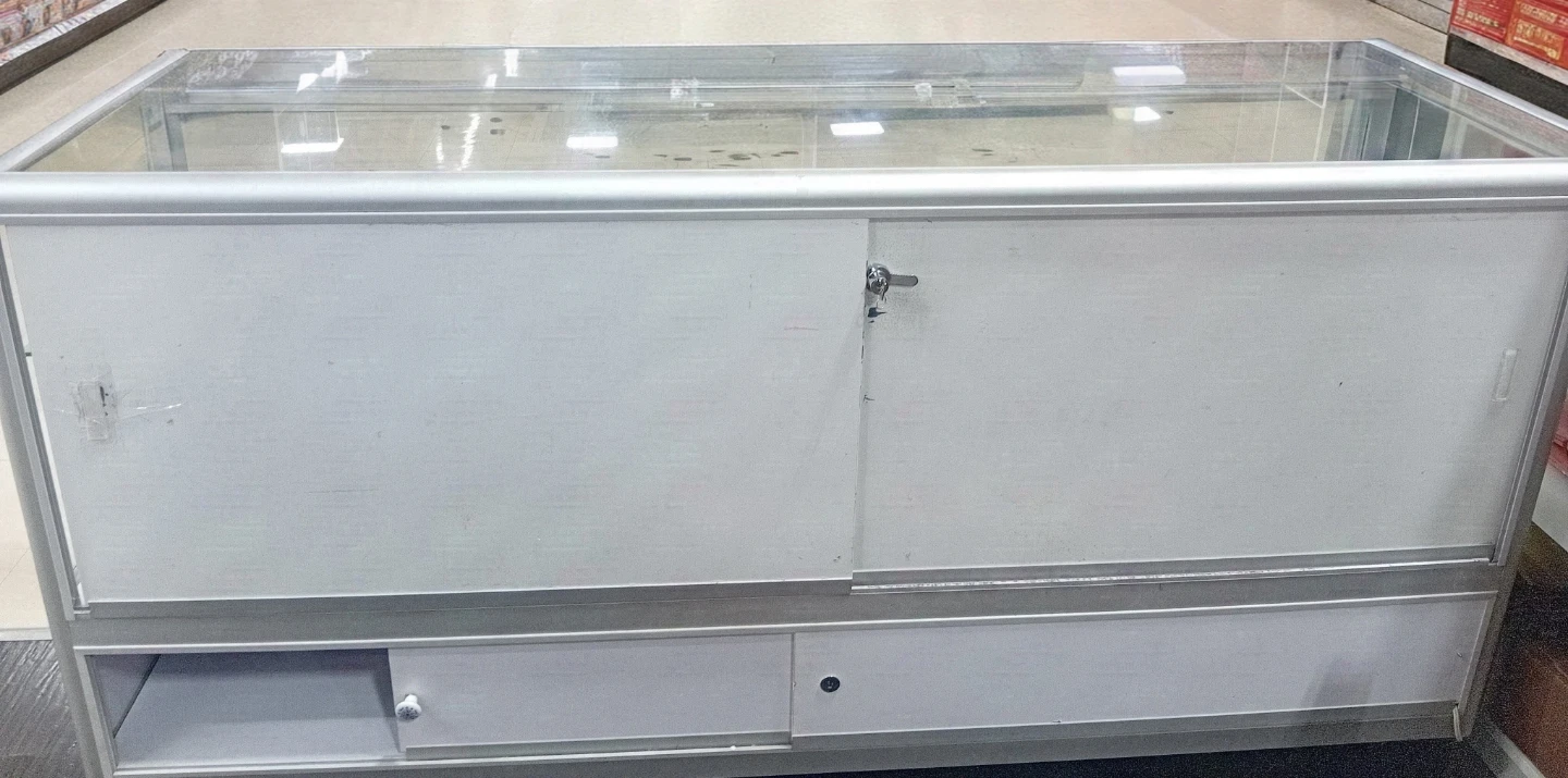 Glass Display Case with Storage - photo 2