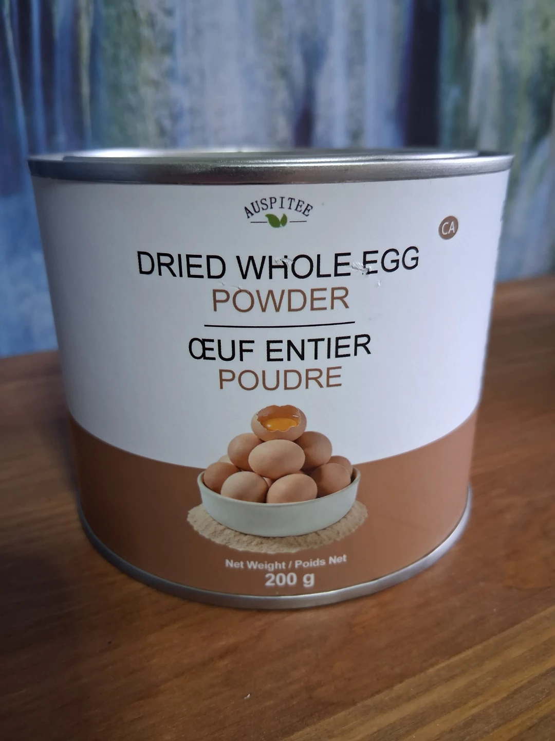 Sealed Auspisee Dried Whole Egg Powder - 200g Can
