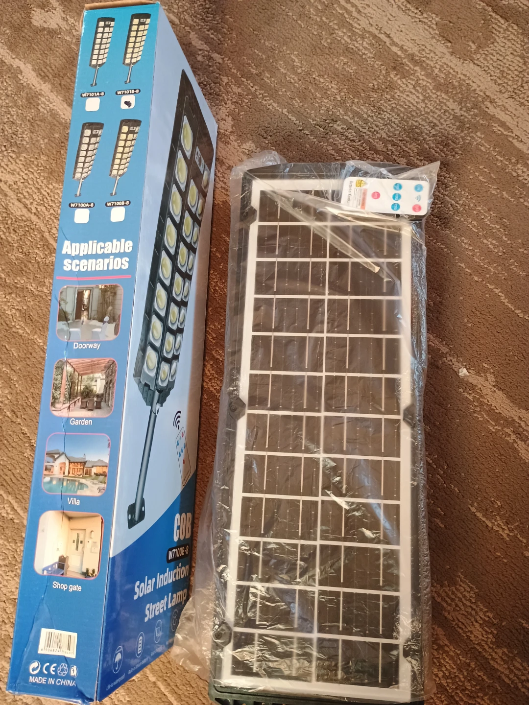 Solar Induction Street Lamp W7100B-8 COB - photo 4