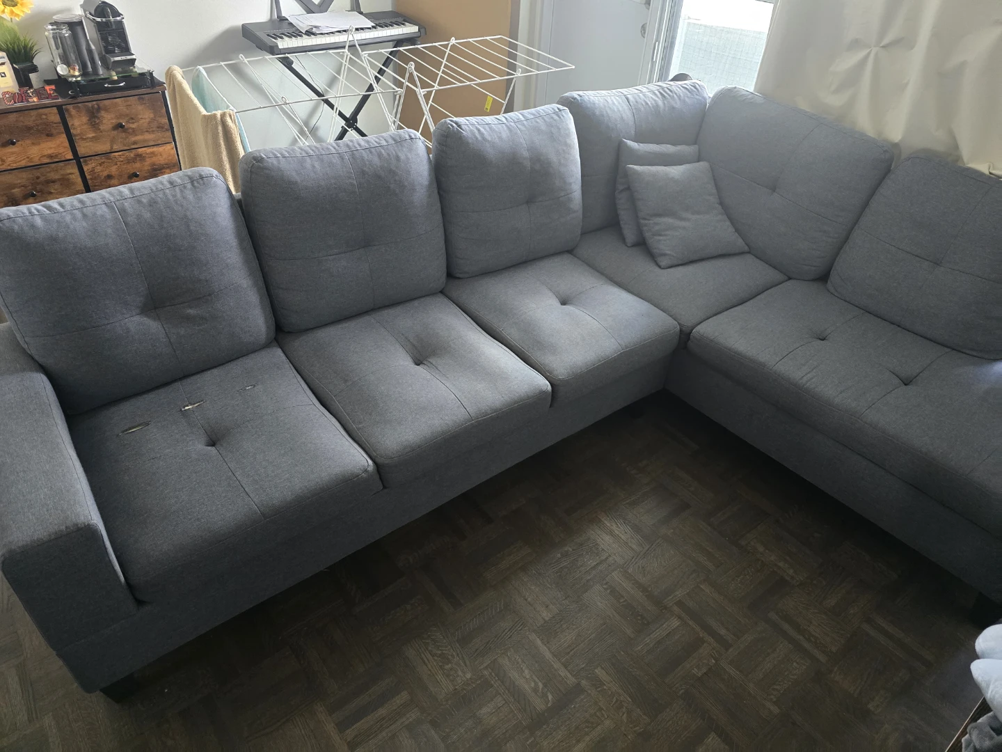 L shaped sofa