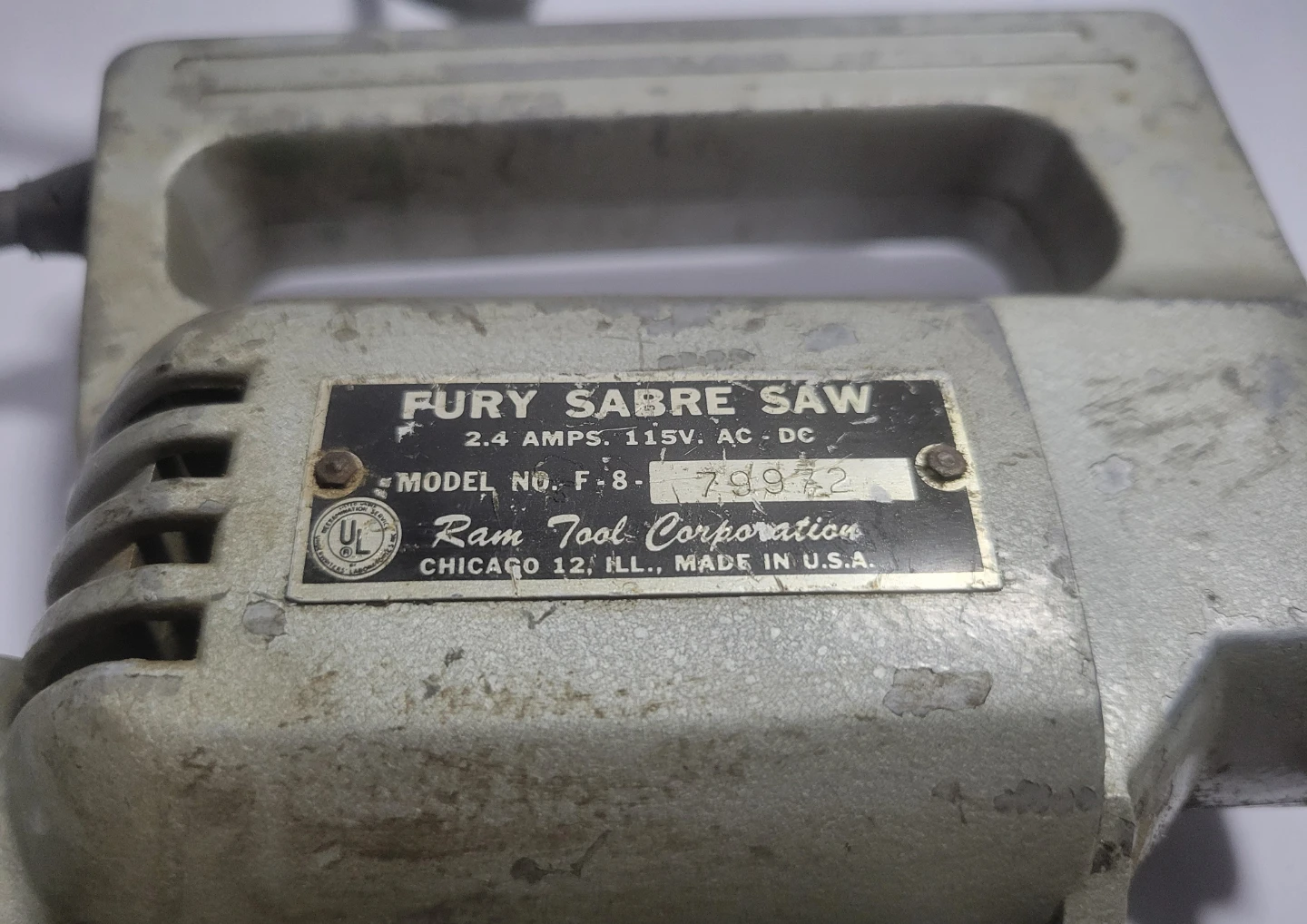 Ram Tool Corporation Fury Sabre Saw - photo 3