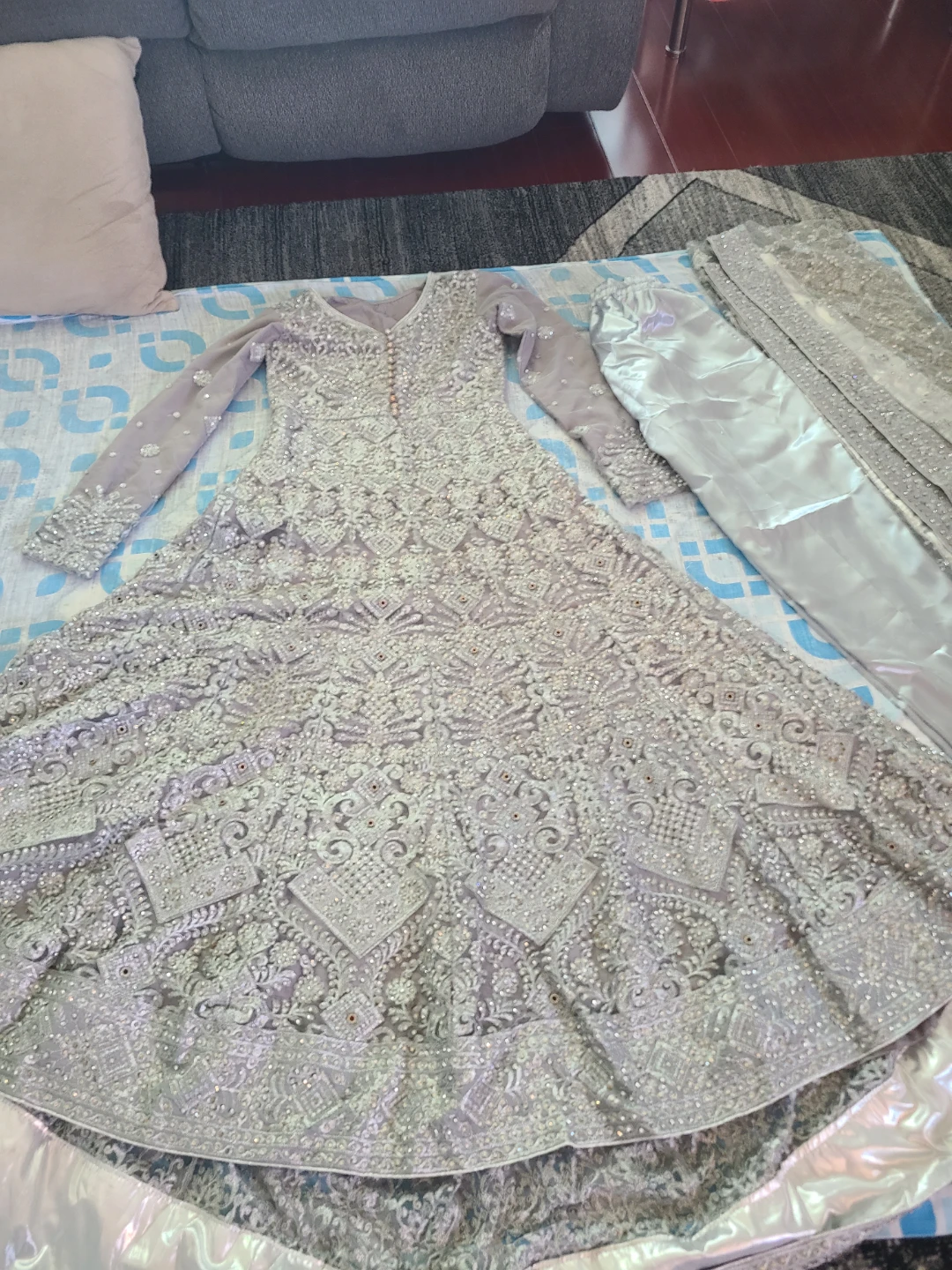 Women's Embroidered Anarkali Nikkah/Wedding Set