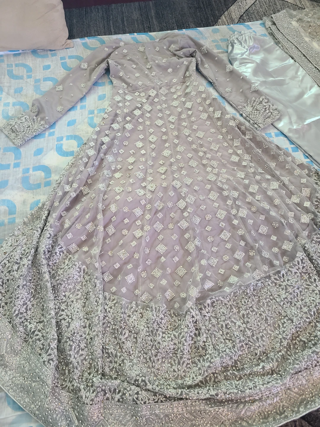 Women's Embroidered Anarkali Nikkah/Wedding Set - photo 3