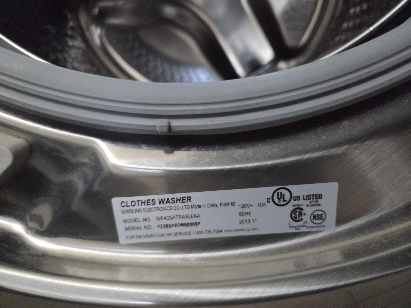 Samsung Washer - Model #  WF405ATPASU/AA - photo 2