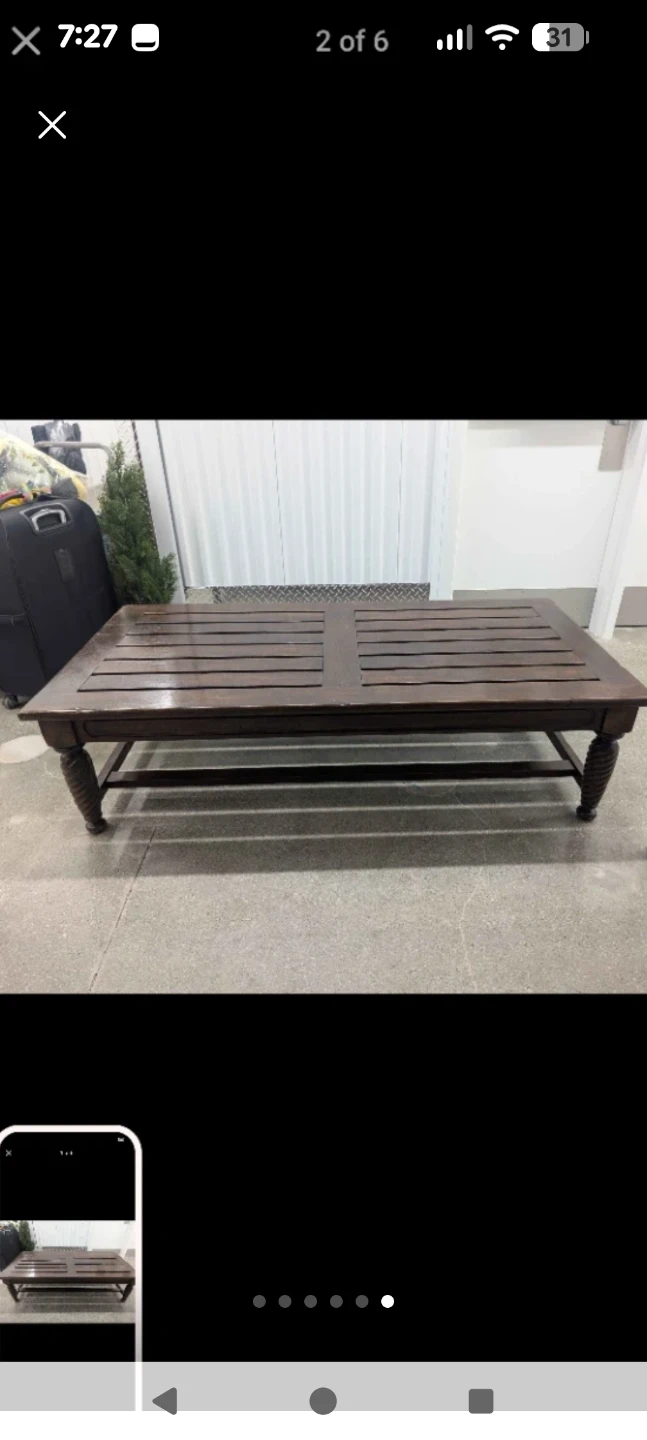 Wooden Coffee Table - photo 2