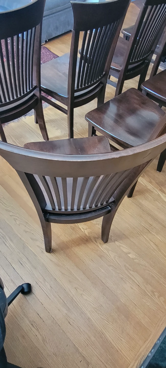 Canadel solid wood Dining Chairs .$200each - photo 2