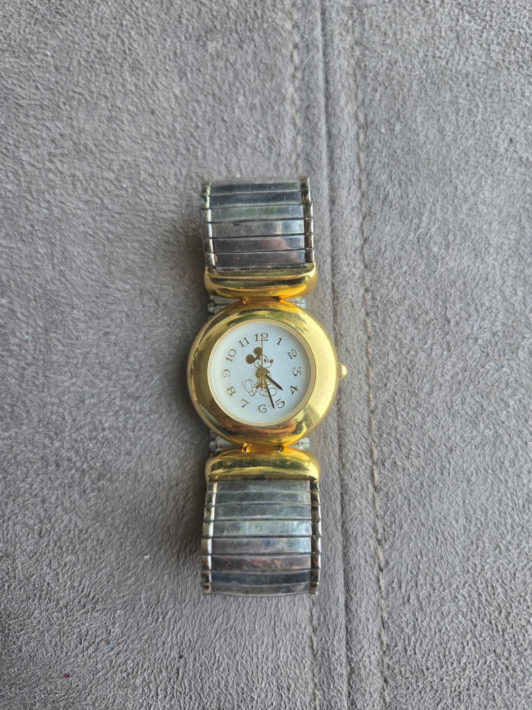 Disney Time Works Mickey Mouse Watch - Gold Tone