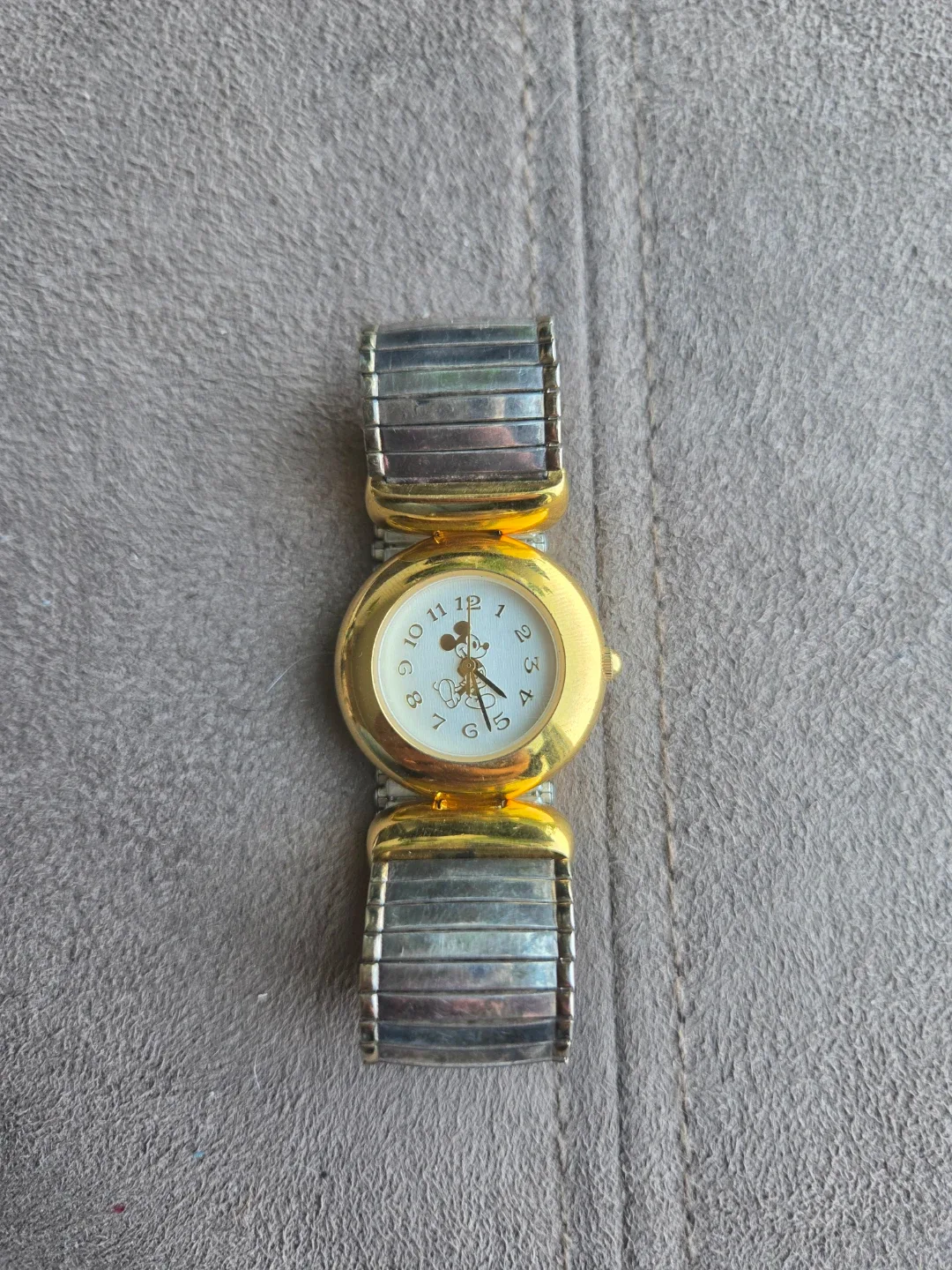 Disney Time Works Mickey Mouse Watch - Gold Tone