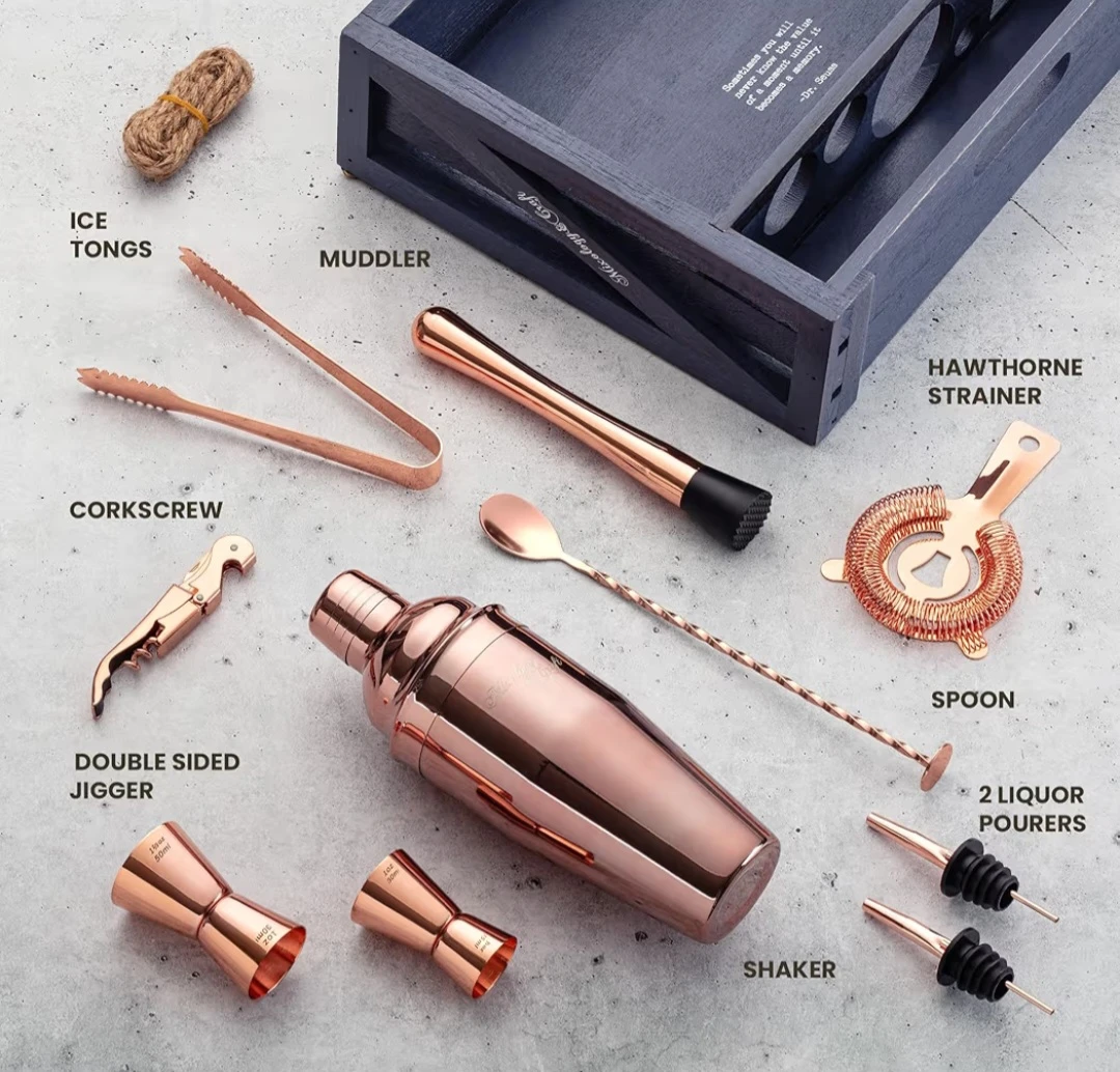 Mixology Craft Copper Cocktail Shaker Set - photo 4