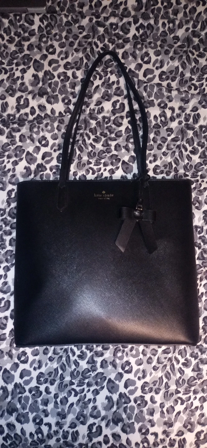 Kate Spade Black Tote Bag with Bow Accent - photo 3