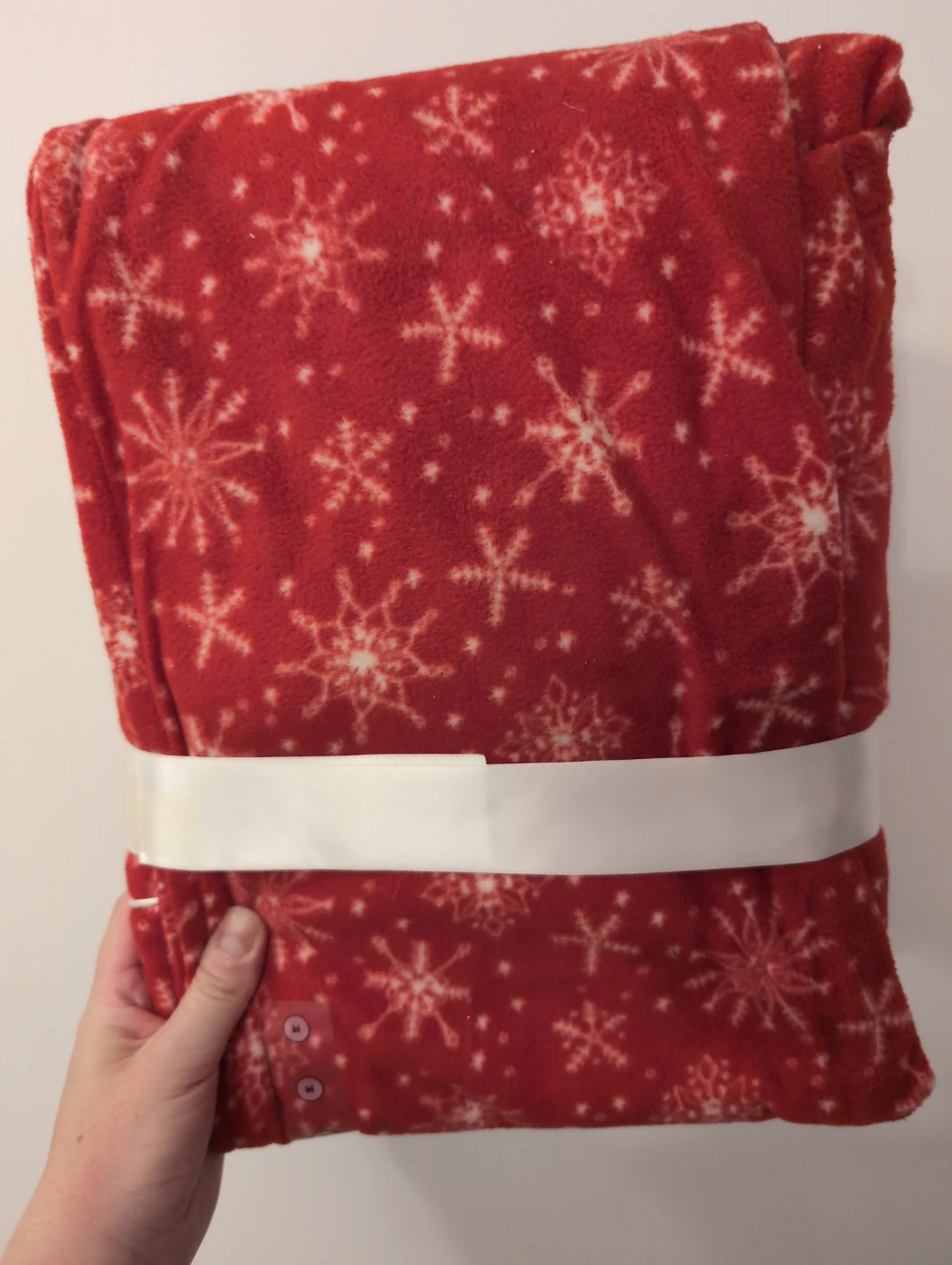 La Vie en Rose Red Snowflake Fleece Pyjamas - Medium - photo 4