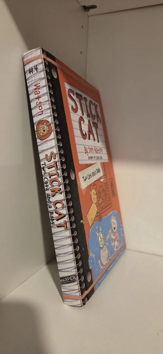 Stick Cat: Two Cats and a Baby by Tom Watson - Book #4