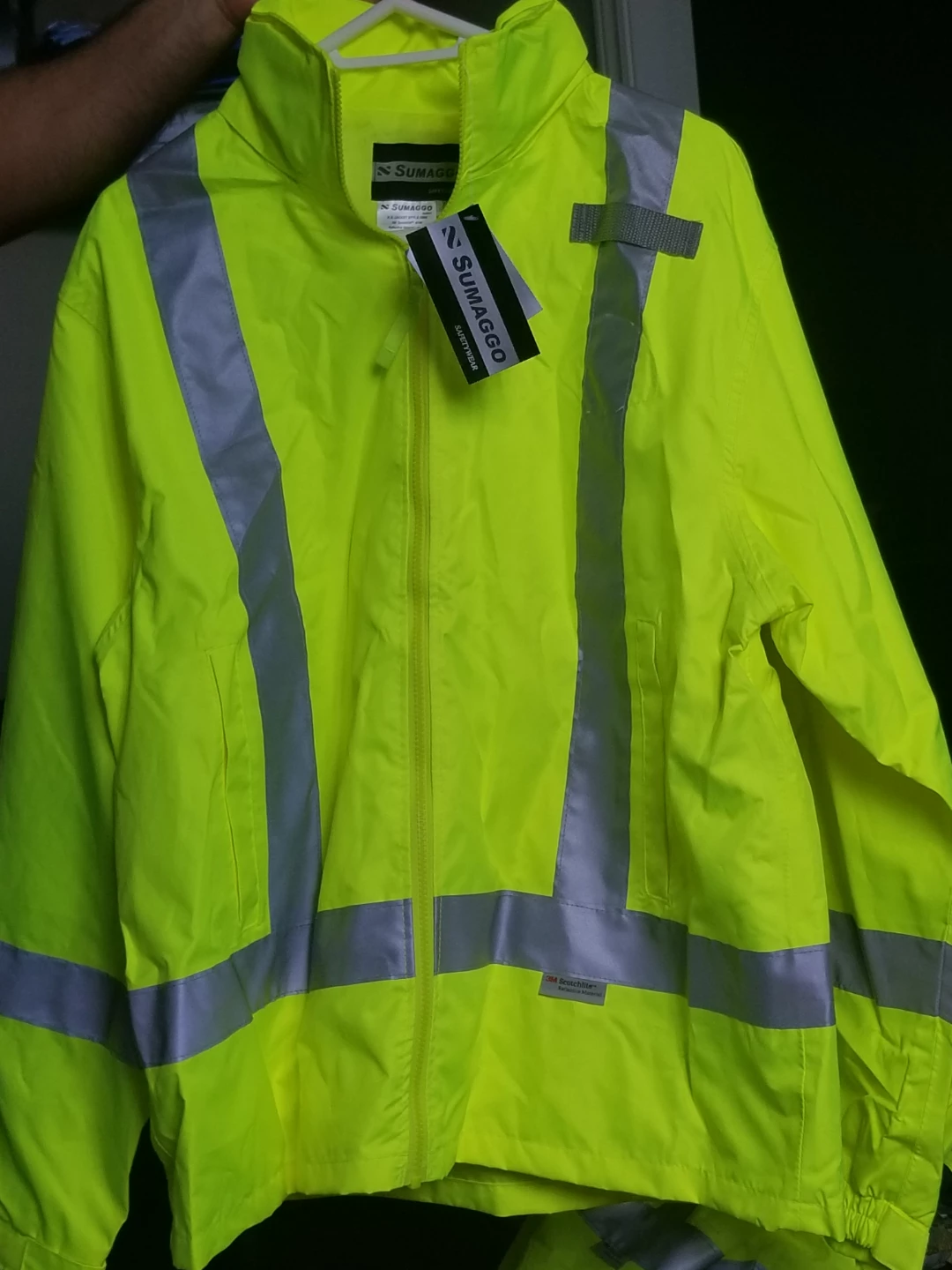 Brand-new Sumaggo safetywear high-visibility jacket, size XL