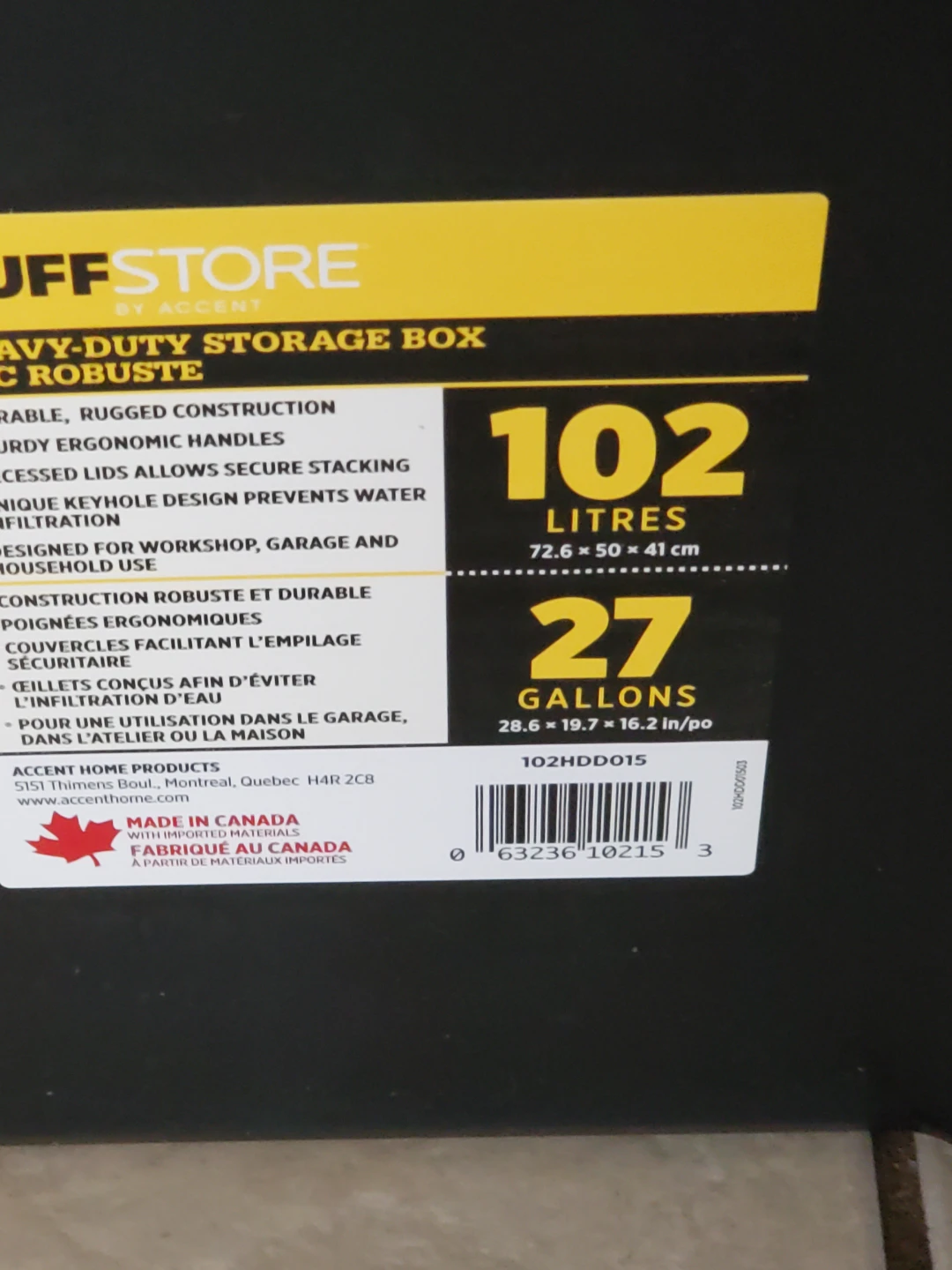 4 Tuff Store Heavy-Duty Storage Box - photo 2
