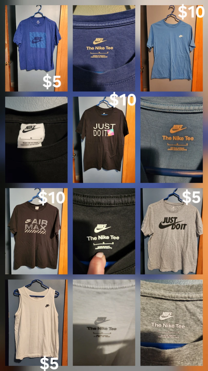 Assorted Mens Nike t shirts