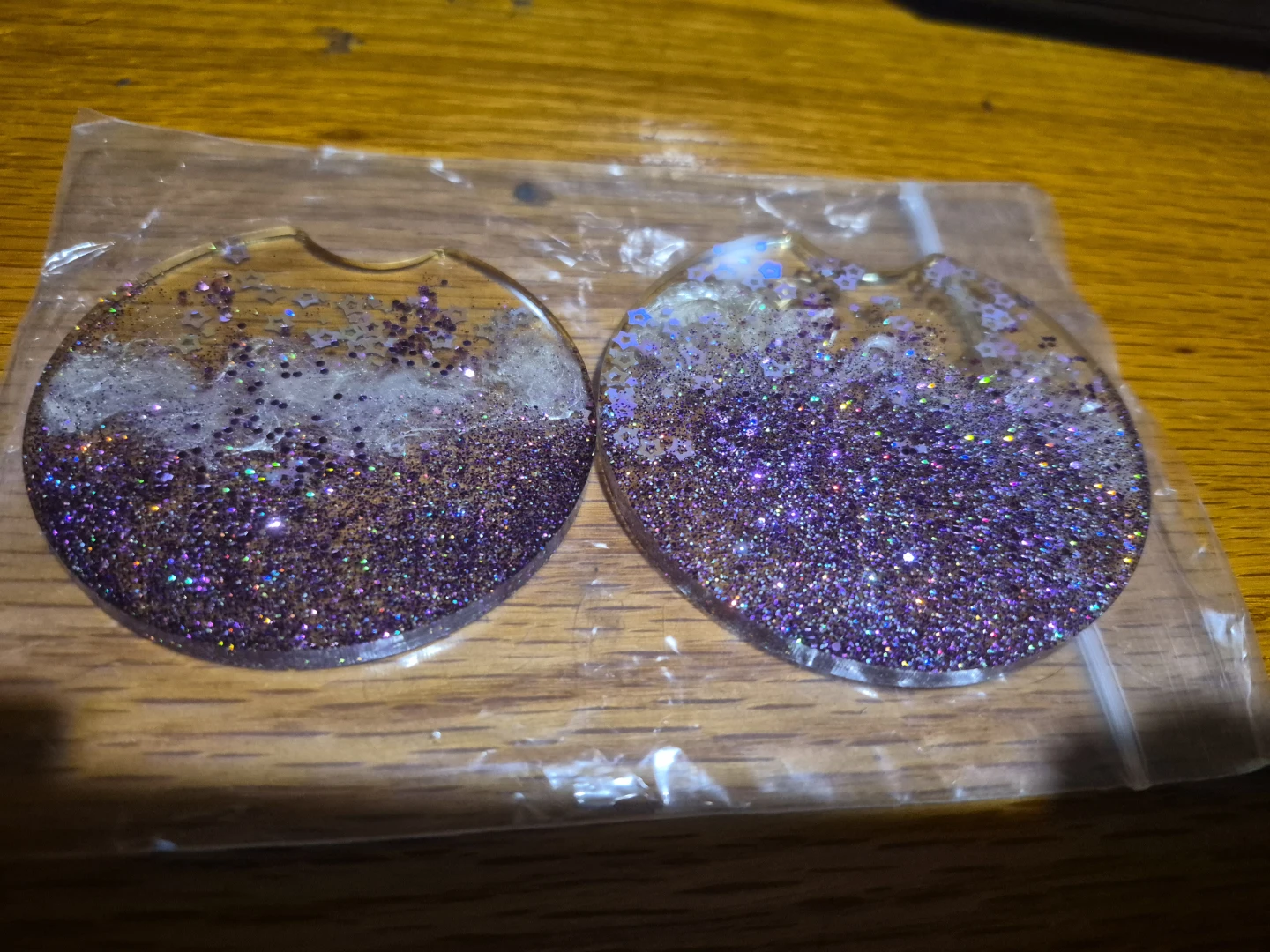 Glitter Car Coasters Set
