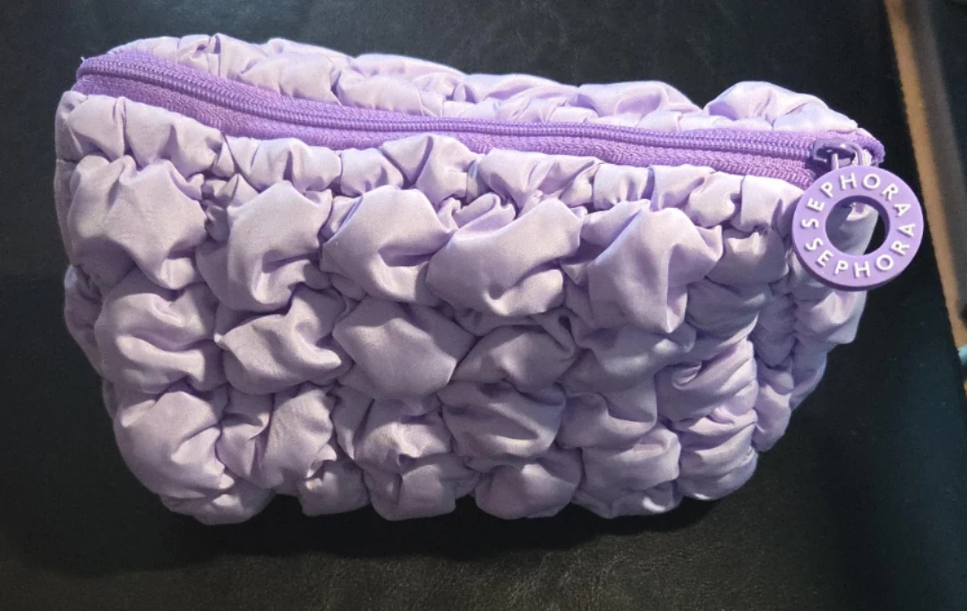 Sephora Lavender Puffy Cosmetic Bag
