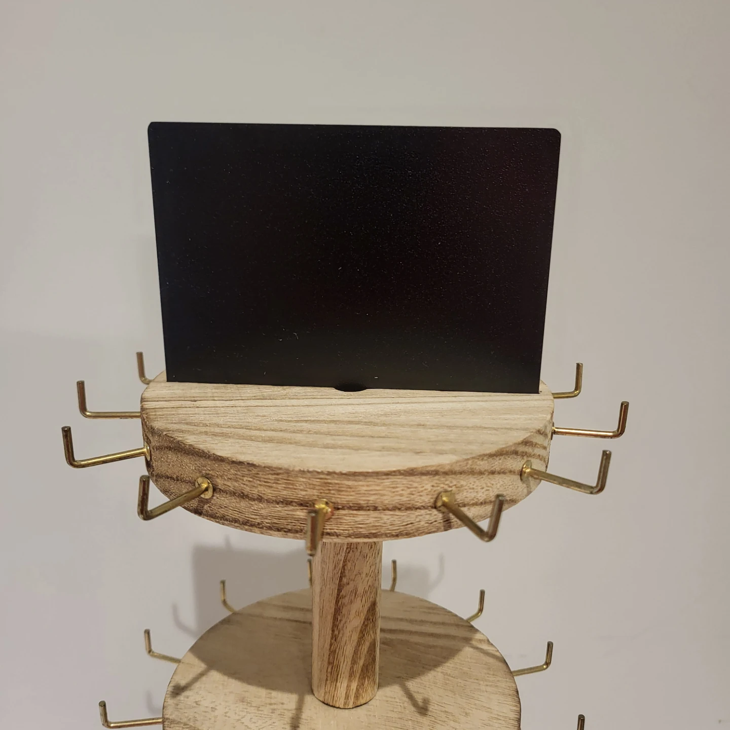 Wooden Display Stand with Sign Holder - photo 2
