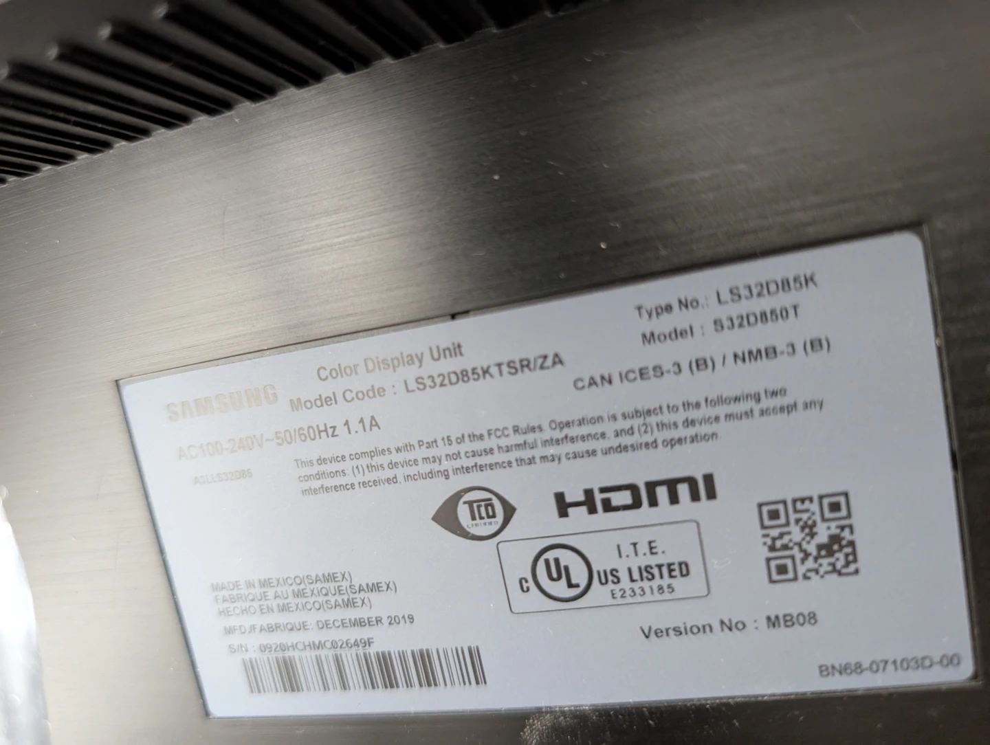 32inch 2K Samsung LS32D85K Monitor - photo 2