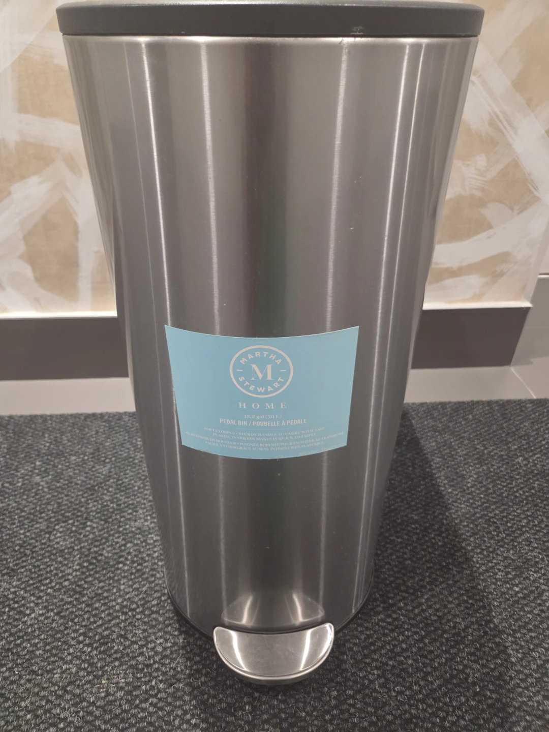 Martha Stewart Home Pedal Bin - Stainless Steel - photo 2