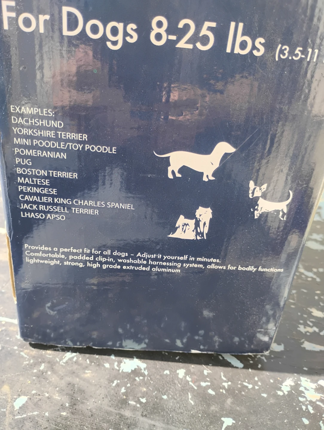 Walkin' Wheels Adjustable Pet Wheelchair for Dogs 8-25 lbs - photo 2