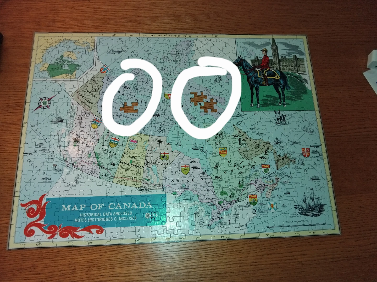 Map of Canada Jigsaw Puzzle - Over 400 Pieces - photo 3