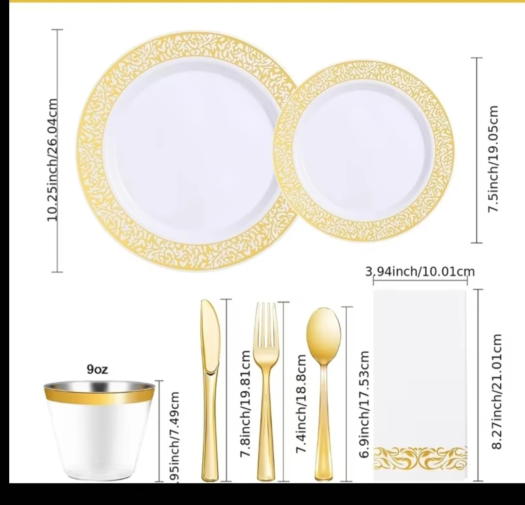 Disposable Dinnerware Set 350pc - photo 3