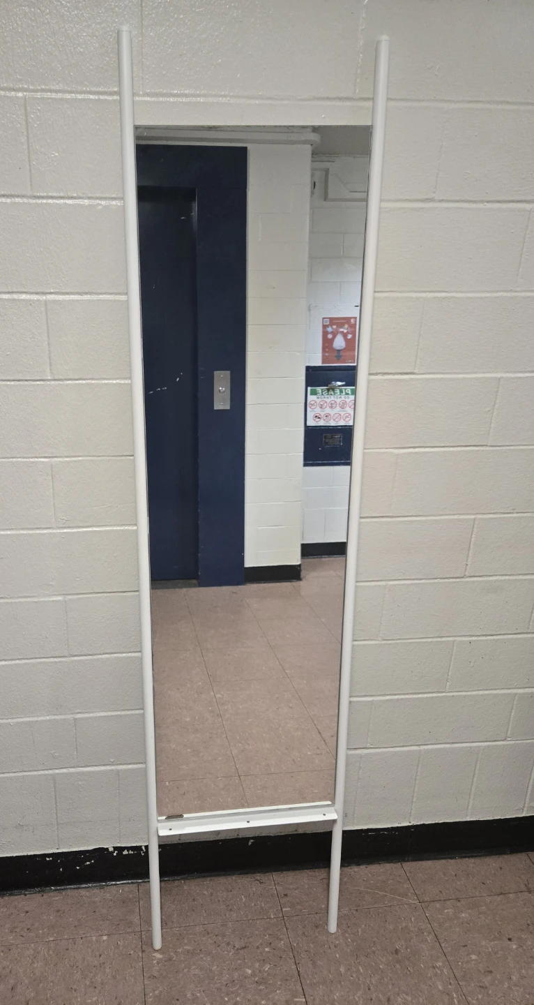 White Standing Mirror