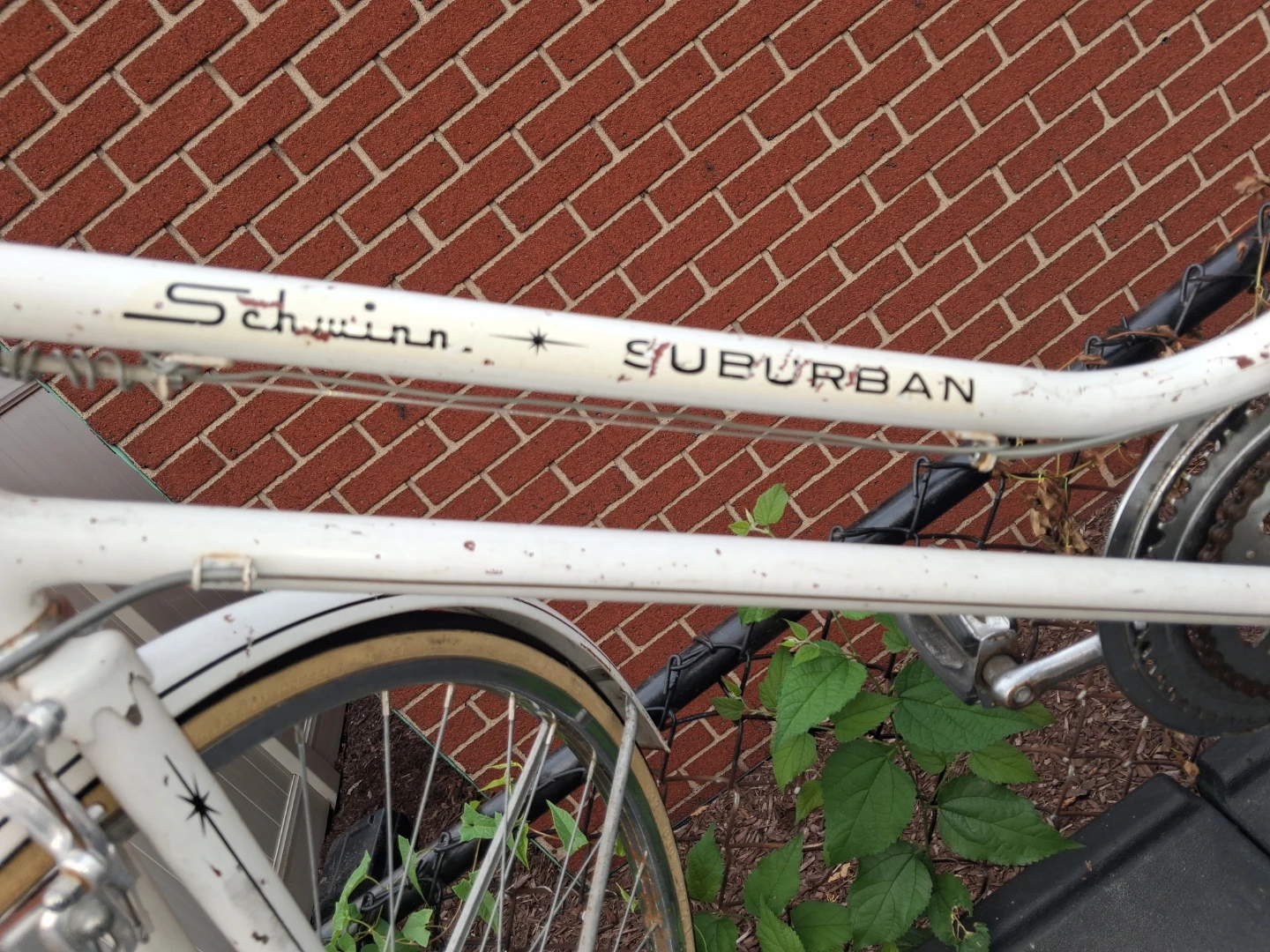 White Schwinn Suburban Cruiser Bicycle original everything works - photo 2