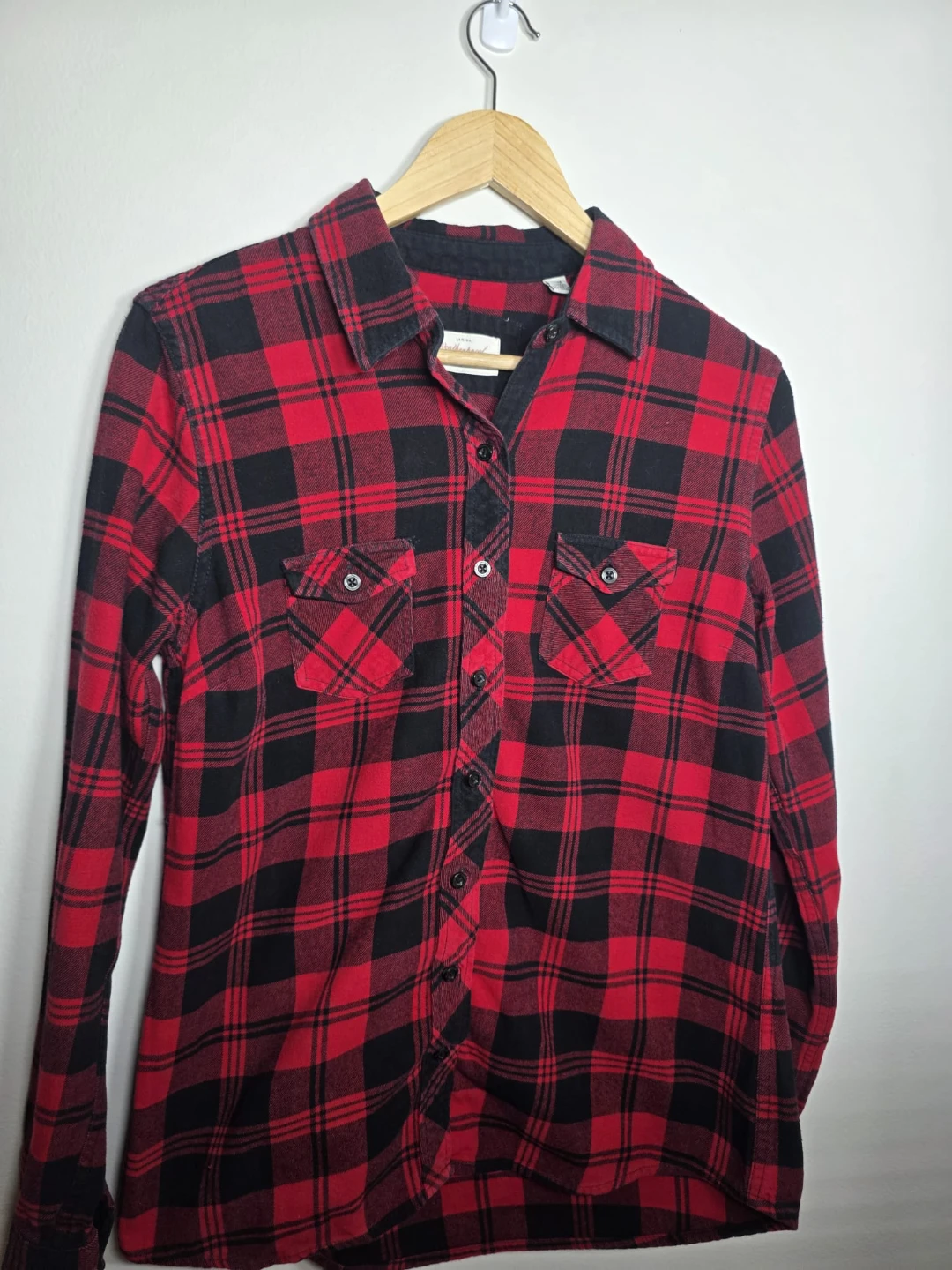 Weatherproof Vintage Plaid Flannel Shirt - Red/Black