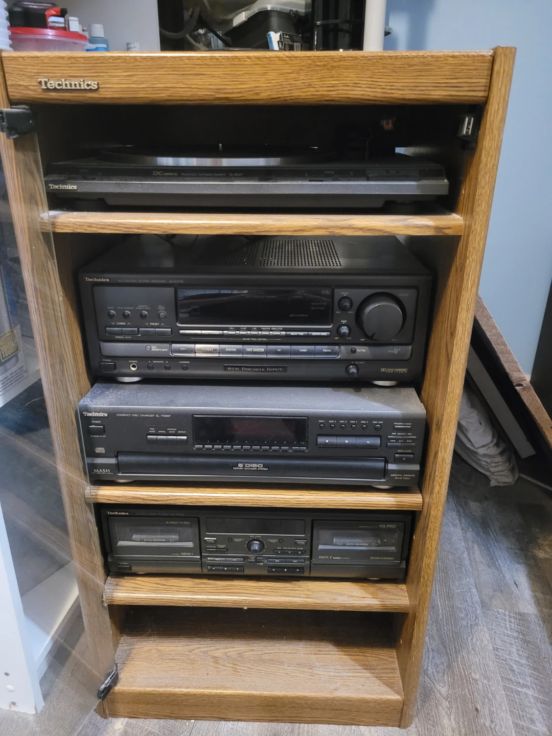 Technics Stereo System with Turntable and CD Player